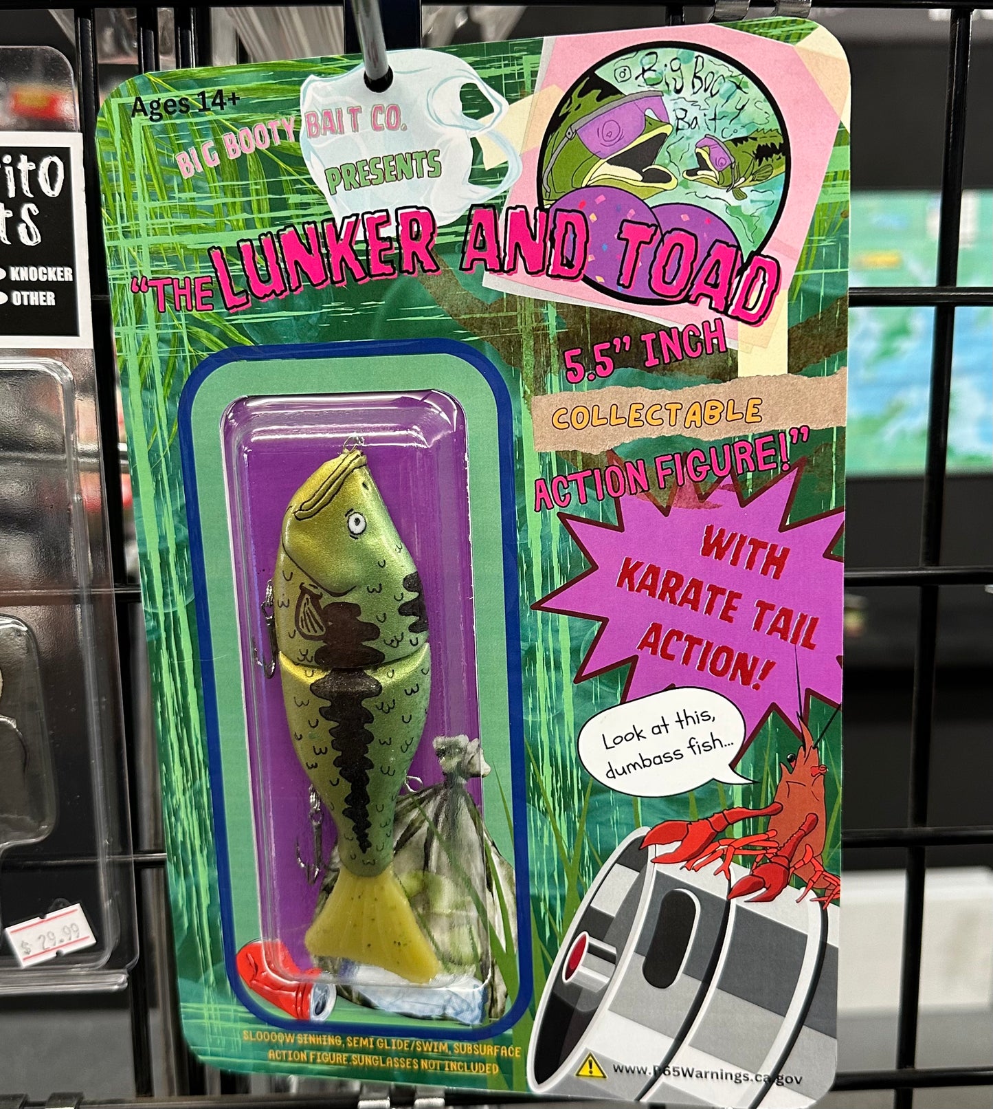 The Lunker and Toad 5.5” Collectable Action Figure w/Karate Tail Action